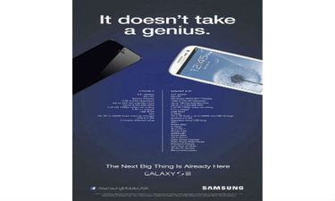 Samsung Vs Apple print ad – is it an ethical claim?