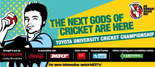 Toyota University Cricket Championship works well for brand Toyota