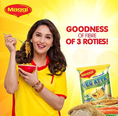 Maggi’s new ad campaign “Health ko mazedaar banana ka ek aur tarika” with Madhuri Dixit