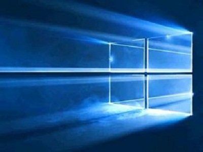 Windows 10 features a dark and smoky desktop background
