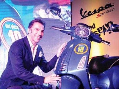 Piaggio ropes in Alessandro Del Piero as Vespa global brand ambassador