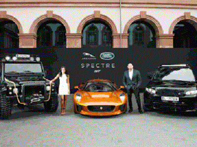 Tata Motors introduces Jaguar Land Rover James Bond cars for Spectre