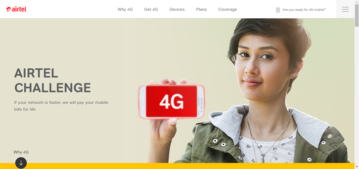Airtel asked to modify or withdraw its claim as the “Fastest Mobile Network”