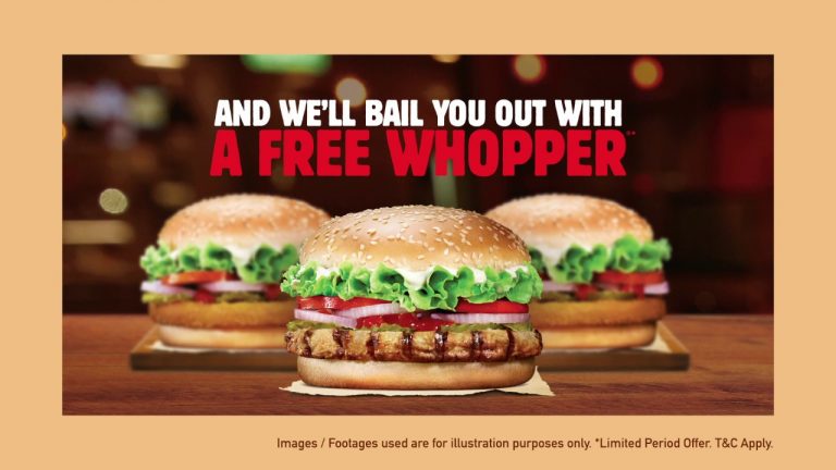 #BailMeOutBK : Burger King comes up with a Free Whopper for Dead puddings and Burnt chicken