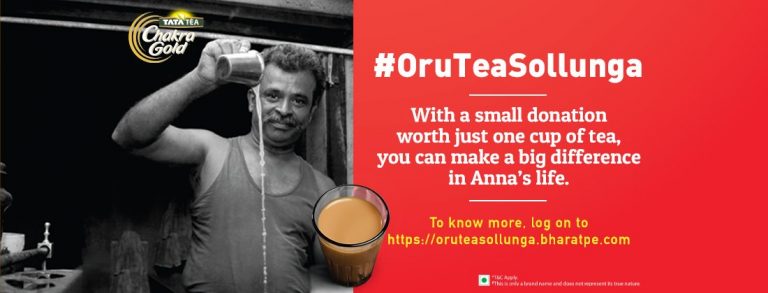 #OruTeaSollunga Campaign by TATA Tea Chakra Gold is ready to help tea shops Tamil Nadu