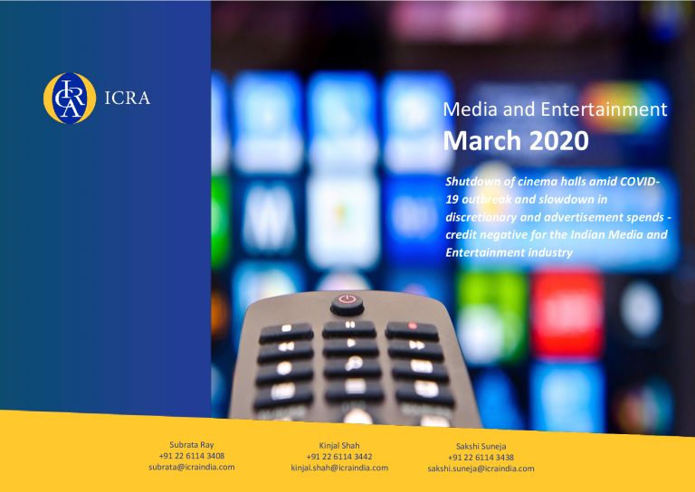 Credit Outlook Negative for Indian Media and Entertainment Industry: ICRA