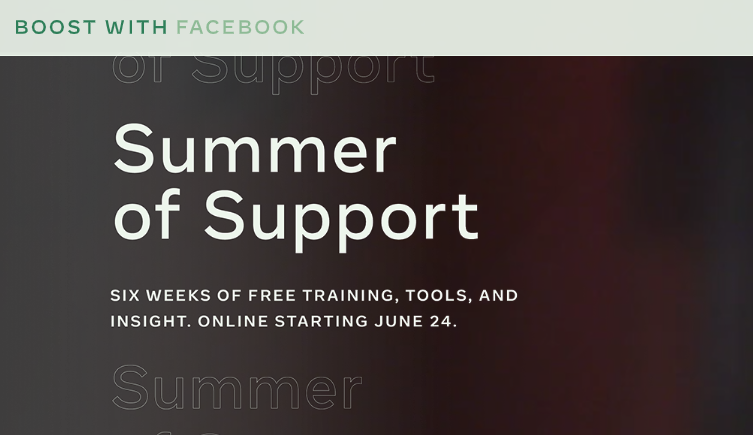 Facebook starts the Digital Marketing Training program ‘Summer of Support’ for companies