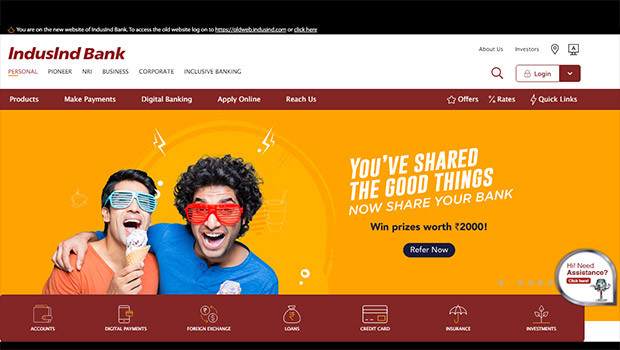 IndusInd Bank launches upgraded website to improve client experience