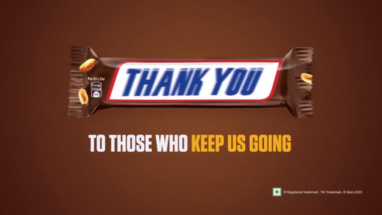 A token of gratitude to the corona warriors by Snickers – ‘Acknowledge your Heroes’ campaign