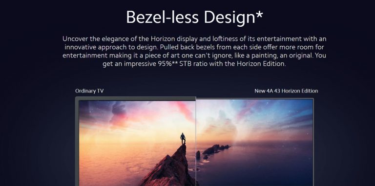 Xiaomi launches the new MI TV Horizon edition
