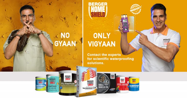 Akshay Kumar as the brand ambassador for Berger Paints