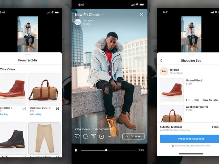 Instagram brings new shopping experience via Reels and IGTV
