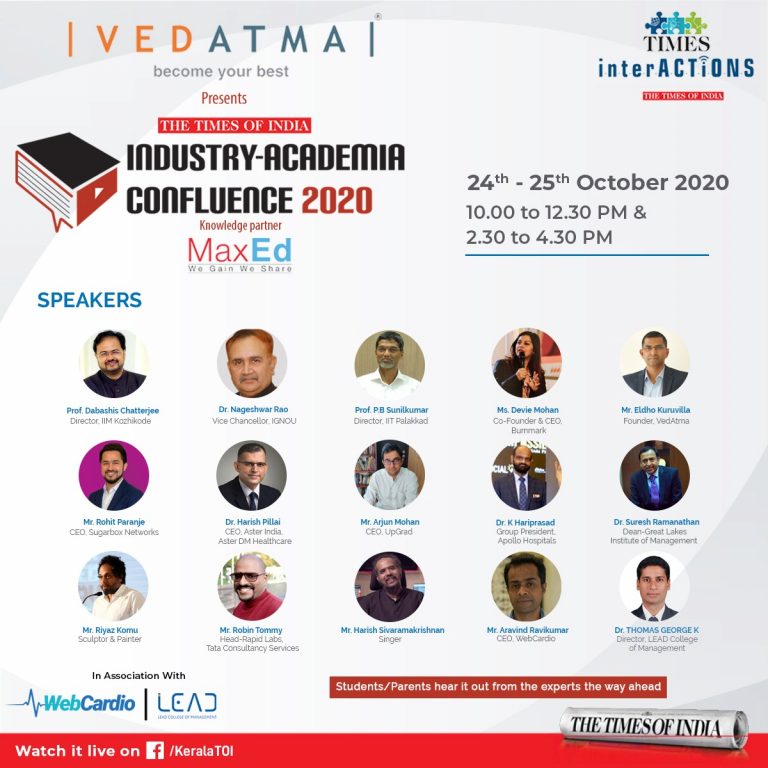MaxEd partners with The Times of India for Industry-Academia Confluence 2020