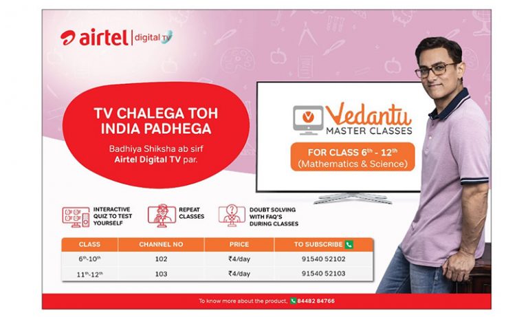 Airtel and Vedantu come hand in hand to bring education on home TV