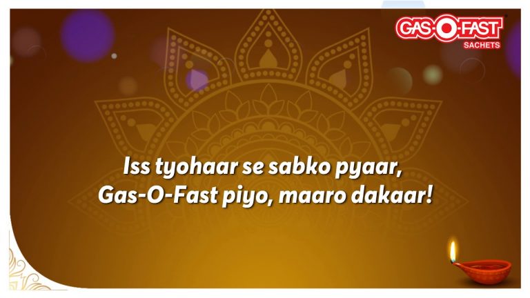 This Diwali, celebrate non-stop with Ayurvedic Gas-O-Fast, Asli Jeera k saath !