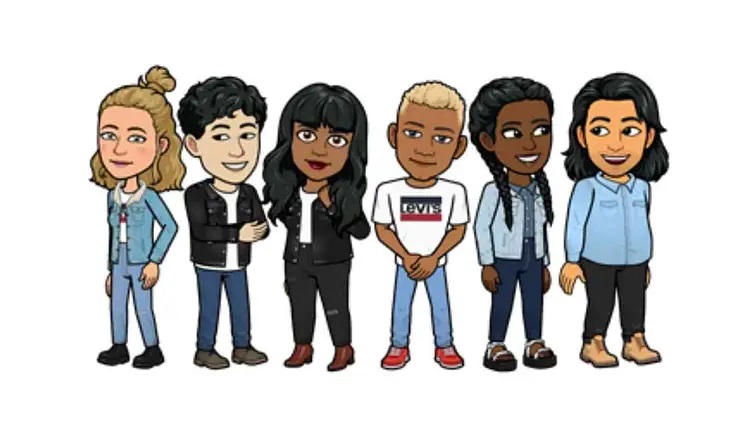Levis to launch their collection digitally with Bitmoji