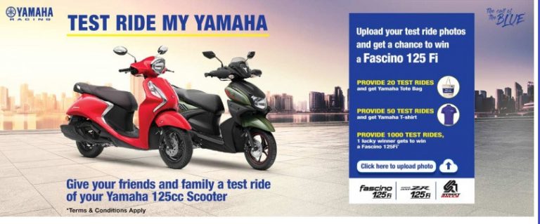 Yamaha Motor Kick-starts ‘Test Ride My Yamaha’ Campaign