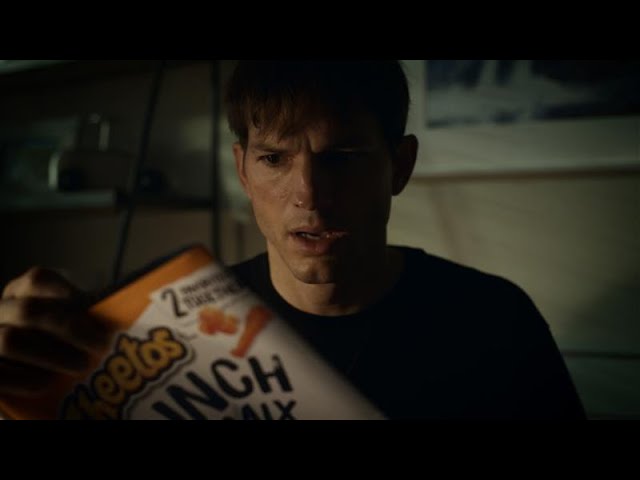 Ashton Kutcher features for the Cheetos’s 2021 Super Bowl Commercial
