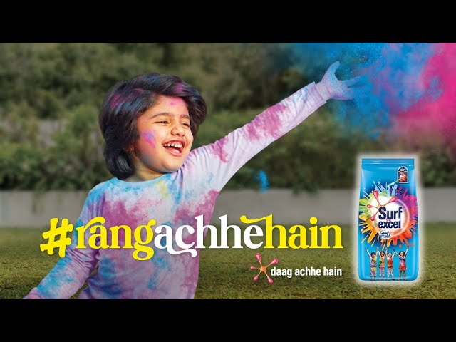 #RangAchheHain is the new tagline for Surf Excel in its Holi campaign