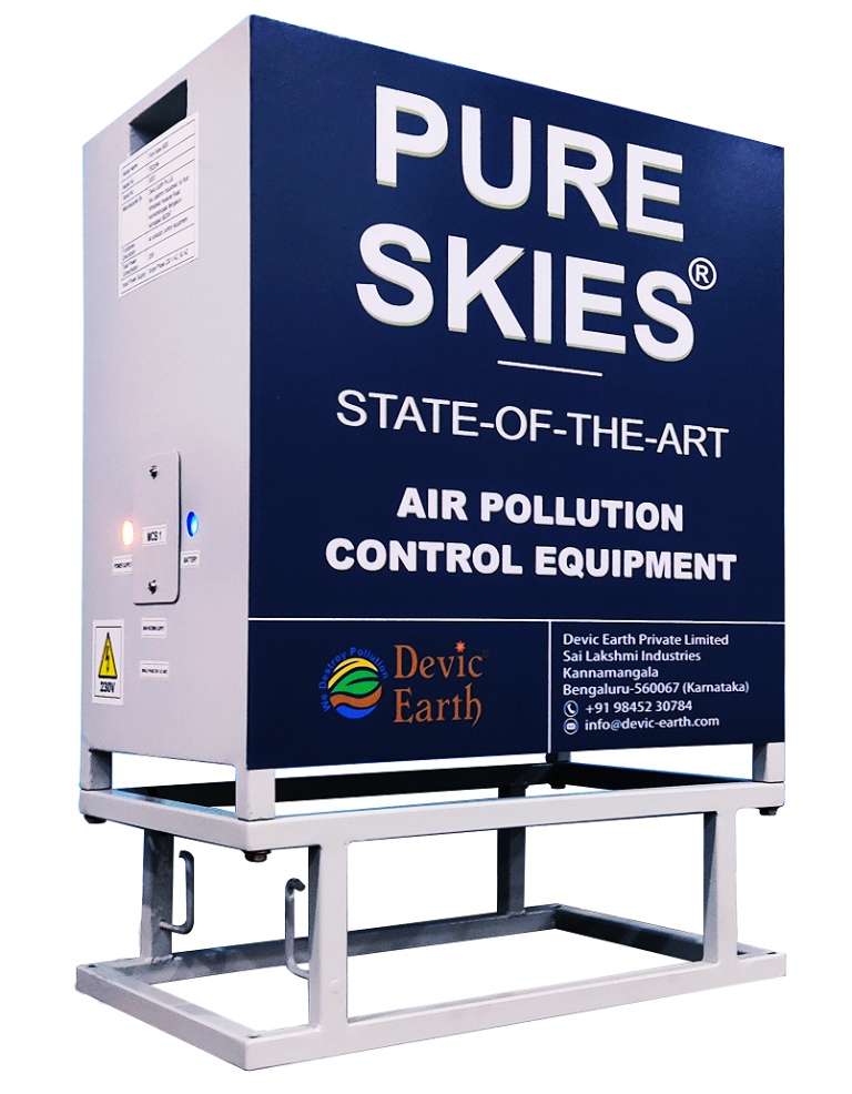 Pure Skies, a revolutionary VC backed green-tech system from Devic Earth covers the widest area of any air pollution control system in India