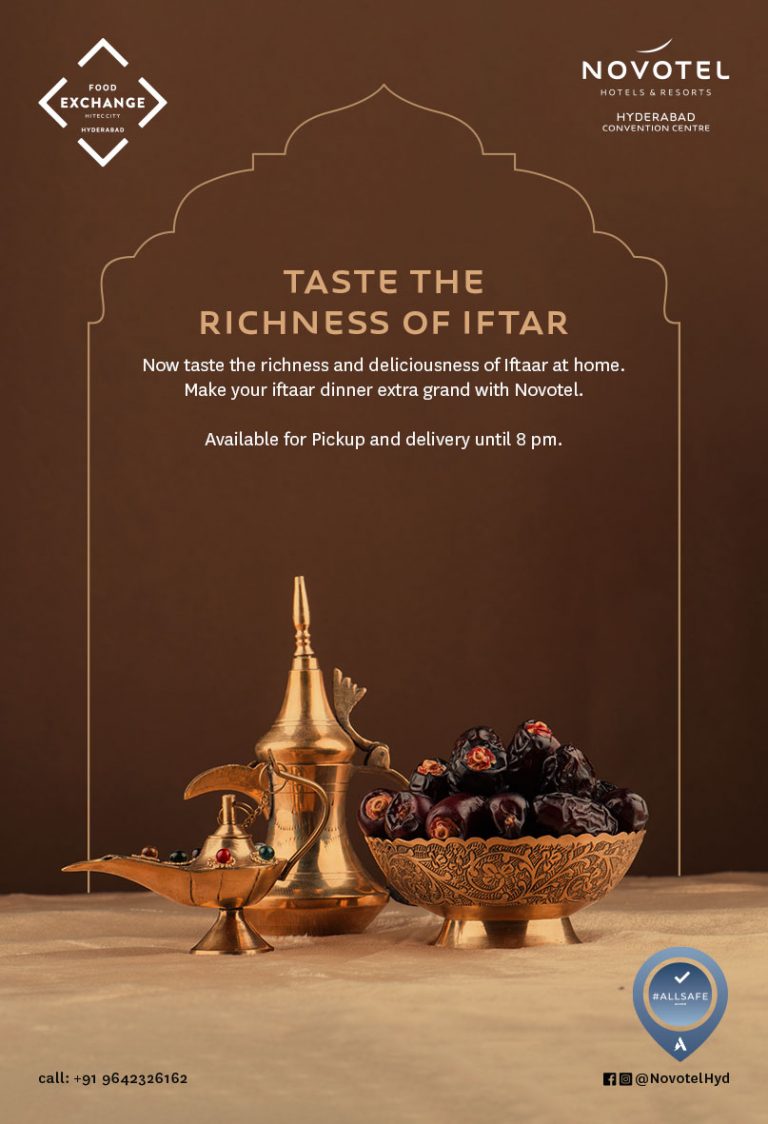Novotel Hyderabad Convention Centre offers a special Ramadan Iftar Takeaway Menu