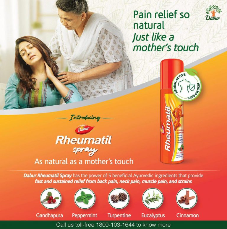 Dabur launches Ayurvedic Dabur Rheumatil Spray for pain relief