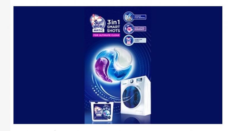 Surf Excel unveils 3 in 1 Smart Shots laundry solution