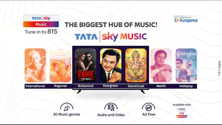 Tata Sky launches Tata Sky Music, its refreshed music service