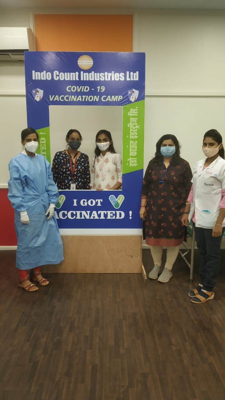 Indo Count Organizes Free Vaccination Camp for all Employees