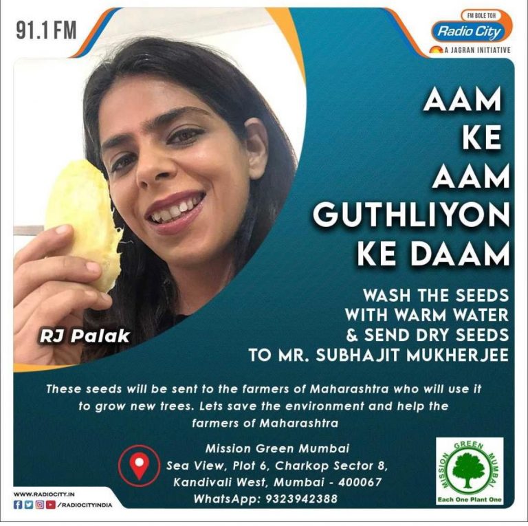 Aam Ke Aam, Guthliyon ke Daam: Radio City partnered with Mission Green Mumbai and collected 41,000 mango seeds for farmers across Maharashtra