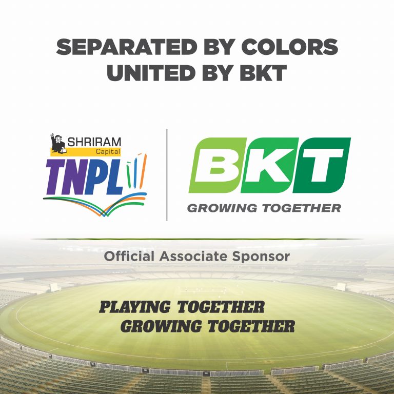 Champion of Sporting Events BKT Tires Becomes Official Associate Partner of Tamil Nadu Premier League for the Second Time
