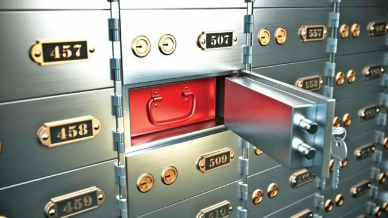 Safety of valuables in a bank locker