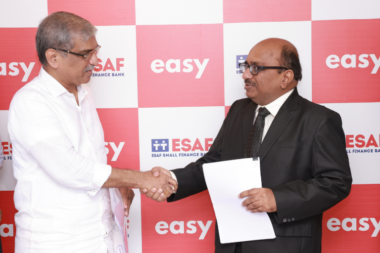 ESAF Small Finance Bank & Mortgage-Tech Start-up Easy enter into a strategic partnership for mortgage as a service (MaaS)
