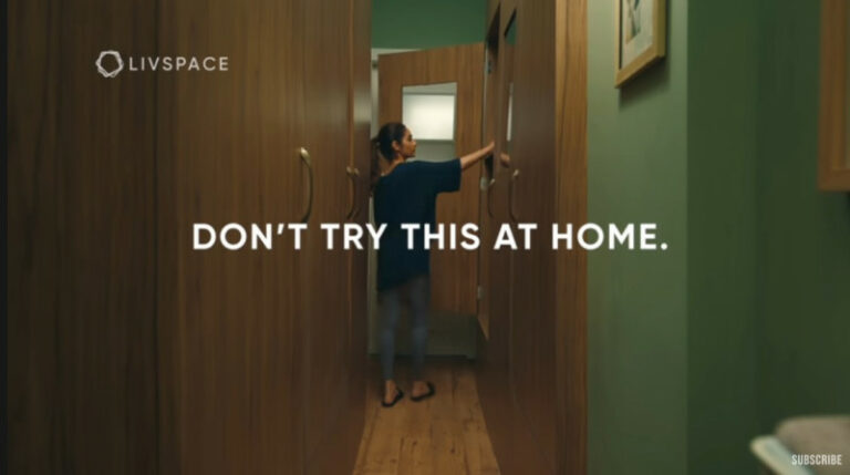 Livspace’s new campaign accompanies an advisory – don’t try this at home