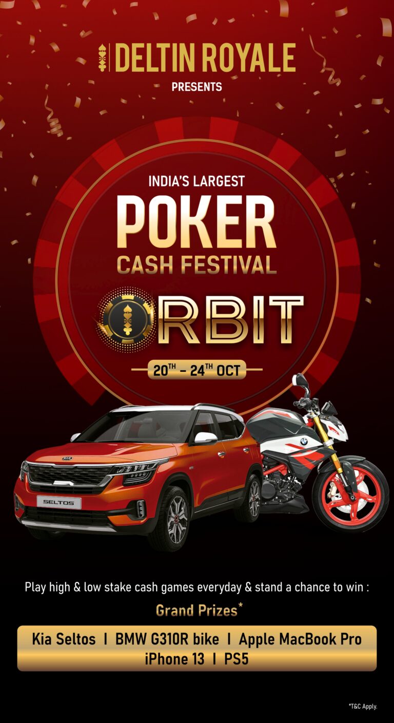 Deltin announces the most awaited, India’s Largest Poker Cash Festival – ‘ORBIT’