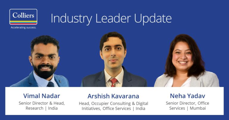 Colliers hires India Research Head and Two Senior Industry Leaders to Strengthen India Capability