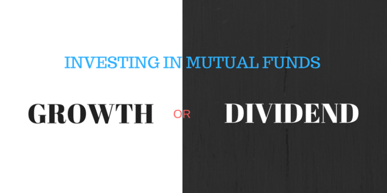 Dividend vs Growth options for mutual fund investment