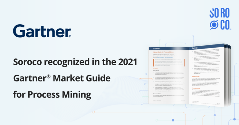 Soroco recognized as a Representative Vendor in Gartner® Market Guide for Process Mining