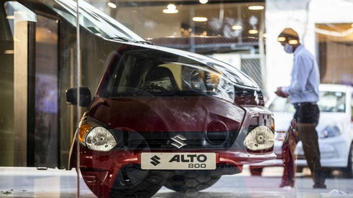 Maruti Suzuki Alto (red car)