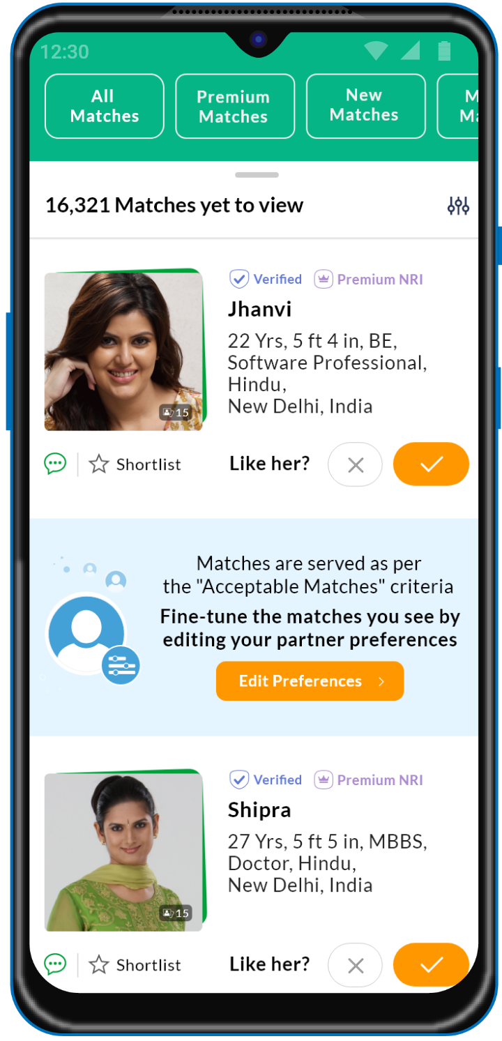 Bharat matrimony launches patent-pending feature “Acceptable Matches”