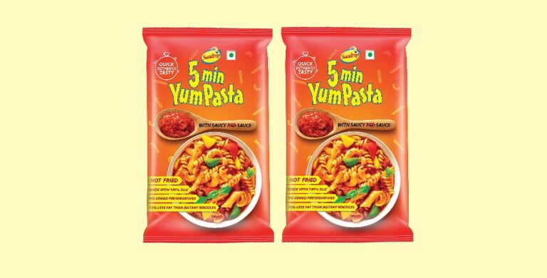 Sundrop 5 Min Yum Pasta is a new product from Agro Tech Foods
