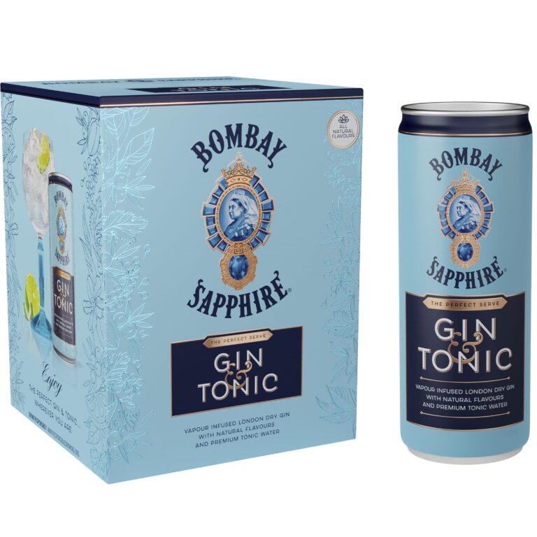 The world’s number one premium gin Bombay Sapphire launches bar quality ready-to-drink gin & tonic