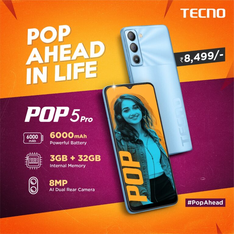 TECNO launches POP 5 Pro