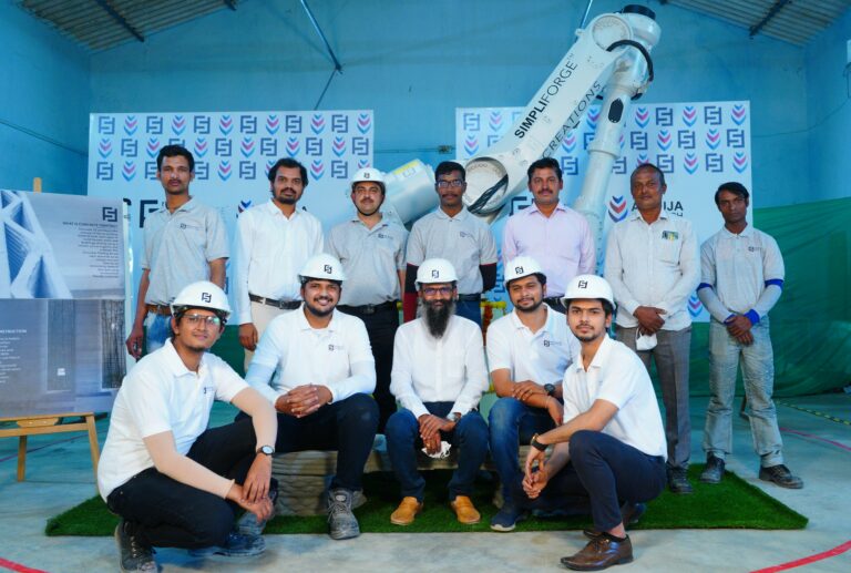 Simpliforge launches India’s first state-of-the-art Robotic Concrete 3D Printer at Charvitha Meadows, Siddipet