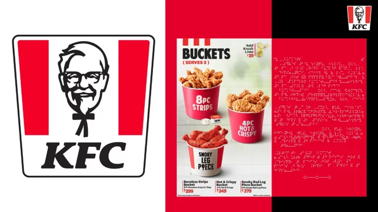 KFC starts braille-enabled menus for visually impaired customers