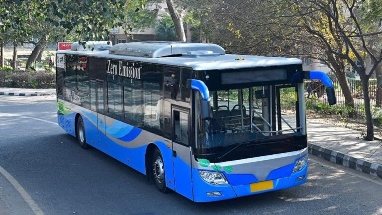 Delhi Transport Corporation releases their first electric bus