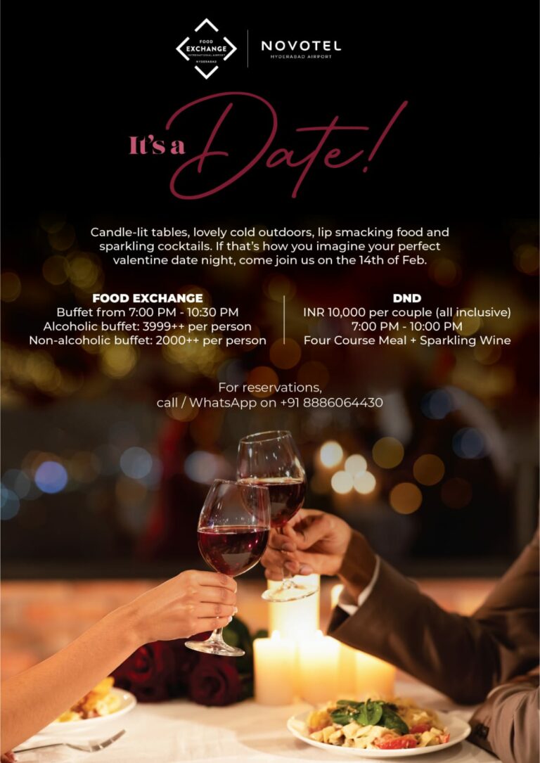 Celebrate your Valentine’s Day with Flavours of Romance under the Starts at Novotel Hyderabad Airport