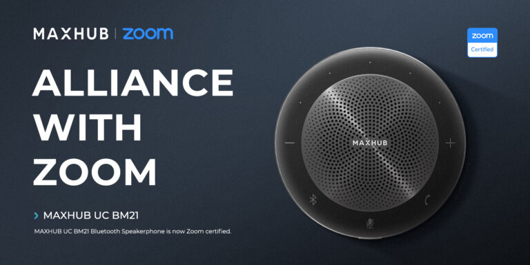 MAXHUB Conference Speakerphone BM21 earns Zoom Certification