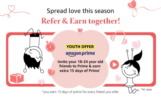Amazon Prime comes bearing the perfect gift this Valentine’s Day with its Referrals program