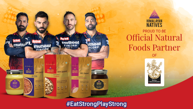Himalayan Natives is the official natural food partners of Royal Challengers Bangalore